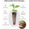 imageiDOO 138pcs Hydroponic Pods Kit with 24 Grow Sponges 12 Grow Baskets 12 Grow Domes 12 Cover 12plant Tags 60 Pod Labels 6 AampampB Plant Food Compatible with All Brands Hydroponics Supplies