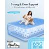 imageiDOO Air Mattress Full with Built in Pump Blow up Mattress Full Size Comfort Portable Air Bed Colchones Inflables