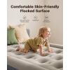 imageiDOO Air Mattress Queen with Built in Pump Blow up Mattress Inflatable Mattress Queen Size for Guests Home Camping 3 Mins InflationDeflation Upgraded Colchones Inflables Comfort Air BedGrey