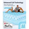 imageiDOO Air Mattress Queen with Built in Pump Blow up Mattress Inflatable Mattress Queen Size for Guests Home Camping 3 Mins InflationDeflation Upgraded Colchones Inflables Comfort Air BedGrey