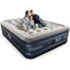 imageiDOO Air Mattress Queen with Built in Pump Blow up Mattress Inflatable Mattress Queen Size for Guests Home Camping 3 Mins InflationDeflation Upgraded Colchones Inflables Comfort Air BedGrey