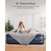 imageiDOO Air Mattress Queen with Built in Pump Blow up Mattress Inflatable Mattress Queen Size for Guests Home Camping 3 Mins InflationDeflation Upgraded Colchones Inflables Comfort Air BedGrey