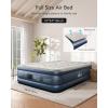 imageiDOO Air Mattress Queen with Built in Pump Blow up Mattress Inflatable Mattress Queen Size for Guests Home Camping 3 Mins InflationDeflation Upgraded Colchones Inflables Comfort Air BedGrey