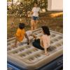 imageiDOO Air Mattress Queen with Built in Pump Blow up Mattress Inflatable Mattress Queen Size for Guests Home Camping 3 Mins InflationDeflation Upgraded Colchones Inflables Comfort Air BedGrey