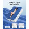 imageiDOO Air Mattress Queen with Built in Pump Blow up Mattress Inflatable Mattress Queen Size for Guests Home Camping 3 Mins InflationDeflation Upgraded Colchones Inflables Comfort Air BedBlue