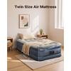 imageiDOO Air Mattress Queen with Built in Pump Blow up Mattress Inflatable Mattress Queen Size for Guests Home Camping 3 Mins InflationDeflation Upgraded Colchones Inflables Comfort Air BedGrey
