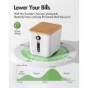 imageiDOO Electric Composter for Kitchen with Carbon Filter Adjustable Time Settings Indoor Compost Bin Food Cycler Waste Composter Kitchen CounterWhite