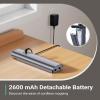 imageiDOO Electric Mop Floor Scrubber Electric Spin with LED Headlight Rechargeable Dust Cordless DualMotor Spray Mop for Hardwood Floor Clean up to 2350 ft 46dB Quiet Gray4 PadsGray