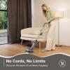 imageiDOO Electric Mop Floor Scrubber Electric Spin with LED Headlight Rechargeable Dust Cordless DualMotor Spray Mop for Hardwood Floor Clean up to 2350 ft 46dB Quiet Gray4 PadsGray
