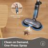 imageiDOO Electric Mop Floor Scrubber Electric Spin with LED Headlight Rechargeable Dust Cordless DualMotor Spray Mop for Hardwood Floor Clean up to 2350 ft 46dB Quiet Gray4 PadsGray