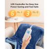 imageiDOO Heating Pad for Back Pain Relief Large Weighted Electric Heat Pad for Neck Shoulders Christmas Birthday Gifts for Women Men Elderly FSA Eligible Items only List 24quotx33quot ETL Certified GrayA24x33 Blue