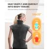 imageiDOO Heating Pad for Back Pain Relief Large Weighted Electric Heat Pad for Neck Shoulders Christmas Birthday Gifts for Women Men Elderly FSA Eligible Items only List 24quotx33quot ETL Certified GrayA24x33