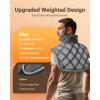 imageiDOO Heating Pad for Back Pain Relief Large Weighted Electric Heat Pad for Neck Shoulders Christmas Birthday Gifts for Women Men Elderly FSA Eligible Items only List 24quotx33quot ETL Certified GrayC21x22