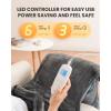 imageiDOO Heating Pad for Back Pain Relief Large Weighted Electric Heat Pad for Neck Shoulders Christmas Birthday Gifts for Women Men Elderly FSA Eligible Items only List 24quotx33quot ETL Certified GrayA24x33
