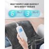 imageiDOO Heating Pad for Back Pain Relief Large Weighted Electric Heat Pad for Neck Shoulders Christmas Birthday Gifts for Women Men Elderly FSA Eligible Items only List 24quotx33quot ETL Certified GrayB24x37