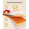 imageiDOO Heating Pad for Back Pain Relief Large Weighted Electric Heat Pad for Neck Shoulders Christmas Birthday Gifts for Women Men Elderly FSA Eligible Items only List 24quotx33quot ETL Certified Gray24x33 Pink