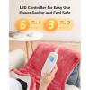 imageiDOO Heating Pad for Back Pain Relief Large Weighted Electric Heat Pad for Neck Shoulders Christmas Birthday Gifts for Women Men Elderly FSA Eligible Items only List 24quotx33quot ETL Certified Gray24x33 Pink