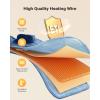 imageiDOO Heating Pad for Back Pain Relief Large Weighted Electric Heat Pad for Neck Shoulders Christmas Birthday Gifts for Women Men Elderly FSA Eligible Items only List 24quotx33quot ETL Certified GrayA24x33 Blue