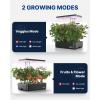 imageiDOO Hydroponics Growing System Kit 12Pods Christmas Gifts for Women Mom Herb Garden Indoor with LED Grow Light for Home Builtin Fan AutoTimer Adjustable Height Up to 113quot 12Pods WiFiBlackBlack