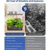 imageiDOO Hydroponics Growing System Kit 12Pods Christmas Gifts for Women Mom Herb Garden Indoor with LED Grow Light for Home Builtin Fan AutoTimer Adjustable Height Up to 113quot 12Pods WiFiBlackBlack