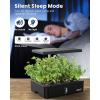 imageiDOO Hydroponics Growing System Kit 12Pods Christmas Gifts for Women Mom Herb Garden Indoor with LED Grow Light for Home Builtin Fan AutoTimer Adjustable Height Up to 113quot 12Pods WiFiBlackBlack