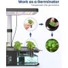 imageiDOO Hydroponics Growing System Kit 12Pods Christmas Gifts for Women Mom Herb Garden Indoor with LED Grow Light for Home Builtin Fan AutoTimer Adjustable Height Up to 113quot 12Pods WiFiBlackBlack