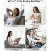 imageiDOO Portable Heating Pad FSA Eligible Items Only List Period Heating Pad with 3 Heat Levels and 3 Massage Modes Electric Fast Heating Belly Wrap Belt Gifts for Girlfriend Mom Wife Women PurpleCpurple