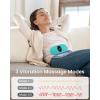 imageiDOO Portable Heating Pad FSA Eligible Items Only List Period Heating Pad with 3 Heat Levels and 3 Massage Modes Electric Fast Heating Belly Wrap Belt Gifts for Girlfriend Mom Wife Women PurpleBlue