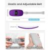 imageiDOO Portable Heating Pad FSA Eligible Items Only List Period Heating Pad with 3 Heat Levels and 3 Massage Modes Electric Fast Heating Belly Wrap Belt Gifts for Girlfriend Mom Wife Women PurpleDeep Purple