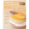 imageiDOO Portable Heating Pad FSA Eligible Items Only List Period Heating Pad with 3 Heat Levels and 3 Massage Modes Electric Fast Heating Belly Wrap Belt Gifts for Girlfriend Mom Wife Women PurpleApink