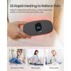 imageiDOO Portable Heating Pad FSA Eligible Items Only List Period Heating Pad with 3 Heat Levels and 3 Massage Modes Electric Fast Heating Belly Wrap Belt Gifts for Girlfriend Mom Wife Women PurpleBlack