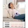 imageiDOO Portable Heating Pad FSA Eligible Items Only List Period Heating Pad with 3 Heat Levels and 3 Massage Modes Electric Fast Heating Belly Wrap Belt Gifts for Girlfriend Mom Wife Women PurpleCpurple