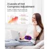 imageiDOO Portable Heating Pad FSA Eligible Items Only List Period Heating Pad with 3 Heat Levels and 3 Massage Modes Electric Fast Heating Belly Wrap Belt Gifts for Girlfriend Mom Wife Women PurpleDeep Purple