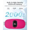 imageiDOO Portable Heating Pad FSA Eligible Items Only List Period Heating Pad with 3 Heat Levels and 3 Massage Modes Electric Fast Heating Belly Wrap Belt Gifts for Girlfriend Mom Wife Women PurpleRbarbie Powder