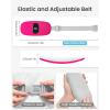 imageiDOO Portable Heating Pad FSA Eligible Items Only List Period Heating Pad with 3 Heat Levels and 3 Massage Modes Electric Fast Heating Belly Wrap Belt Gifts for Girlfriend Mom Wife Women PurpleRbarbie Powder