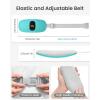 imageiDOO Portable Heating Pad FSA Eligible Items Only List Period Heating Pad with 3 Heat Levels and 3 Massage Modes Electric Fast Heating Belly Wrap Belt Gifts for Girlfriend Mom Wife Women PurpleBlue