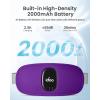 imageiDOO Portable Heating Pad FSA Eligible Items Only List Period Heating Pad with 3 Heat Levels and 3 Massage Modes Electric Fast Heating Belly Wrap Belt Gifts for Girlfriend Mom Wife Women PurpleDeep Purple