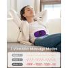 imageiDOO Portable Heating Pad FSA Eligible Items Only List Period Heating Pad with 3 Heat Levels and 3 Massage Modes Electric Fast Heating Belly Wrap Belt Gifts for Girlfriend Mom Wife Women PurpleDeep Purple