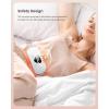 imageiDOO Portable Heating Pad for Period Cramps FSA Eligible Items Only List Cramps Heat Pad Women Cordless Heating Pad for Back Pain Relief Gifts for Girlfriend Mom Wife WomenPure White