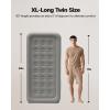 imageiDOO Twin XL Air Mattress with Built in Pump 18 Inch Tall Blow up Mattress 80 Extra Long Air Bed for Tall Adult 2Min Portable Inflatable Mattress Twin Home Camping Guest Bed Colchon Inflable