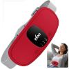 imageiDOO Portable Heating Pad FSA Eligible Items Only List Period Heating Pad with 3 Heat Levels and 3 Massage Modes Electric Fast Heating Belly Wrap Belt Gifts for Girlfriend Mom Wife Women PurpleRed