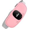 imageiDOO Portable Heating Pad FSA Eligible Items Only List Period Heating Pad with 3 Heat Levels and 3 Massage Modes Electric Fast Heating Belly Wrap Belt Gifts for Girlfriend Mom Wife Women PurpleApink