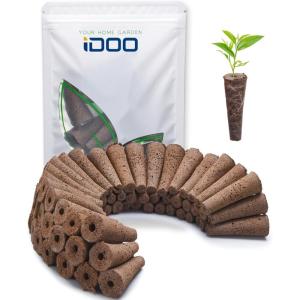 imageiDOO Growth Sponges 60 Pcs Replacement Hydroponics Sponges Compatible with AeroGarden LYKO and All Indoor Hydroponics Growing System Indoor Garden Except IDIG201 Hydroponics Supplies