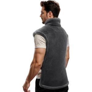 imageiDOO Heating Pad for Back Pain Relief Large Weighted Electric Heat Pad for Neck Shoulders Christmas Birthday Gifts for Women Men Elderly FSA Eligible Items only List 24quotx33quot ETL Certified GrayB24x37