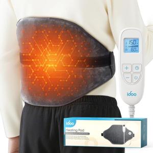 imageiDOO Portable Heating Pad Electric Heated Belt Wrap for Period Cramps Lower Back Neck Shoulder FSA Eligible ETL Certified Back Belly Heating Pad Mothers Day Gifts for Mom Daughter15quotx24quot