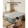 imageiDOO Queen Air Mattress with Built in Pump 18 Raised Blow up Mattress Queen Inflatable Mattress for Home Camping and Guest Bed Upgraded Comfort ampamp Portable Air Bed Colchones Inflables
