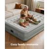 imageiDOO Queen Air Mattress with Built in Pump 18 Raised Blow up Mattress Queen Inflatable Mattress for Home Camping and Guest Bed Upgraded Comfort ampamp Portable Air Bed Colchones Inflables
