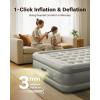imageiDOO Queen Air Mattress with Built in Pump 18 Raised Blow up Mattress Queen Inflatable Mattress for Home Camping and Guest Bed Upgraded Comfort ampamp Portable Air Bed Colchones Inflables