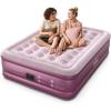 imageiDOO Air Mattress Queen with Built in Pump Blow up Mattress 18 Raised Inflatable Mattress for Home Camping and Guest Bed Upgraded Comfort Surface Air Bed Queen Size Colchones Inflables Pink