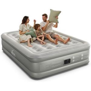 imageiDOO Queen Air Mattress with Built in Pump 18 Raised Blow up Mattress Queen Inflatable Mattress for Home Camping and Guest Bed Upgraded Comfort ampamp Portable Air Bed Colchones Inflables
